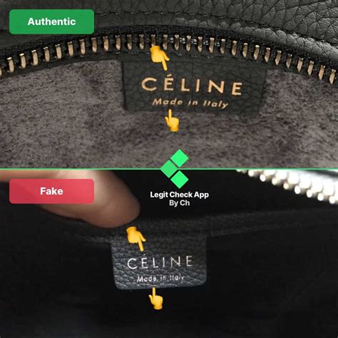 how to tell a fake celine|how to check your celine bag.